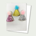Party Hats Card – Colorful Birthday Hats Card