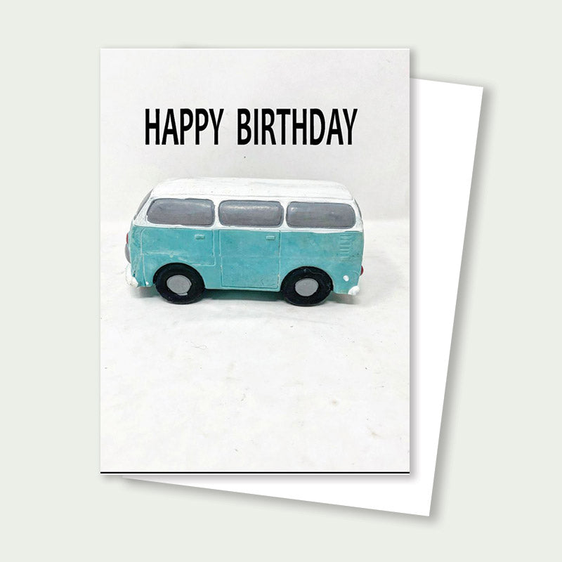 VW Wagon Birthday Card