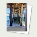 Under the Pier Coastal Greeting Card – Beach Photography Card