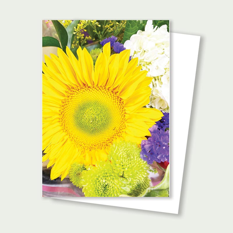 Yellow Sunflower Card