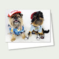 Mickey & Viking Brussels Griffon Card