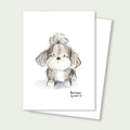Charlie Cartoon Poodle Rescue Card