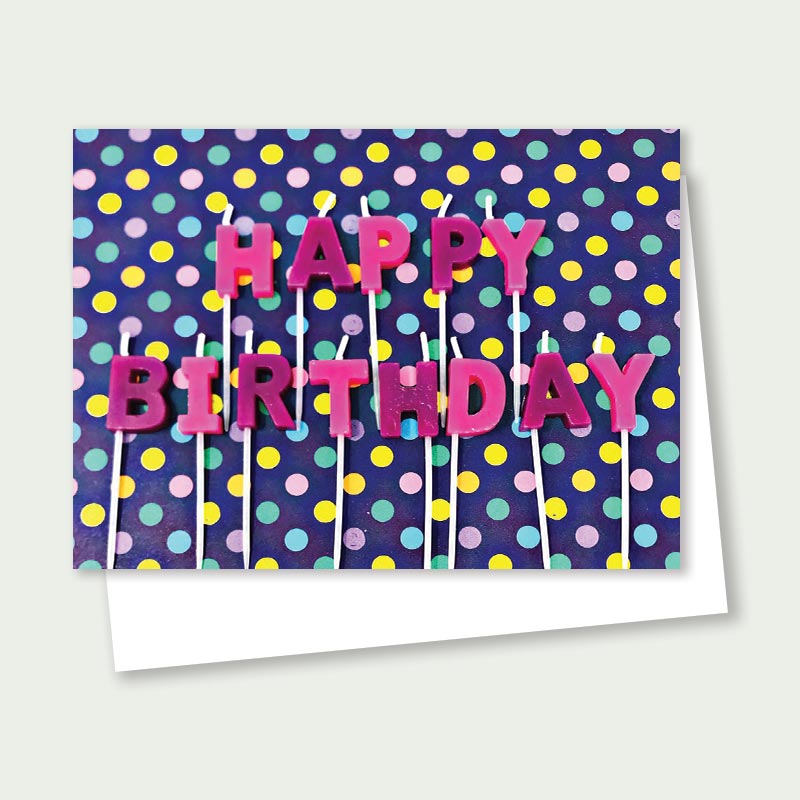 Polka Dot Birthday Card