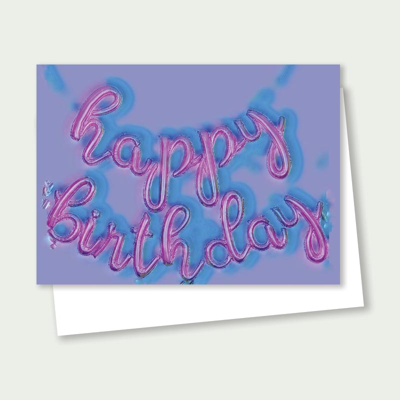 Balloon Birthday Card