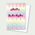 Chevron Birthday Card