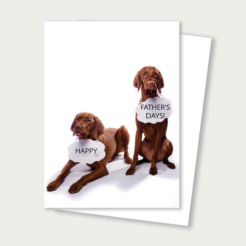 Dogs Happy Father's Day Card