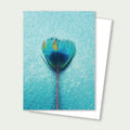 Peacock Heart Greeting Card – Peacock Photography Card