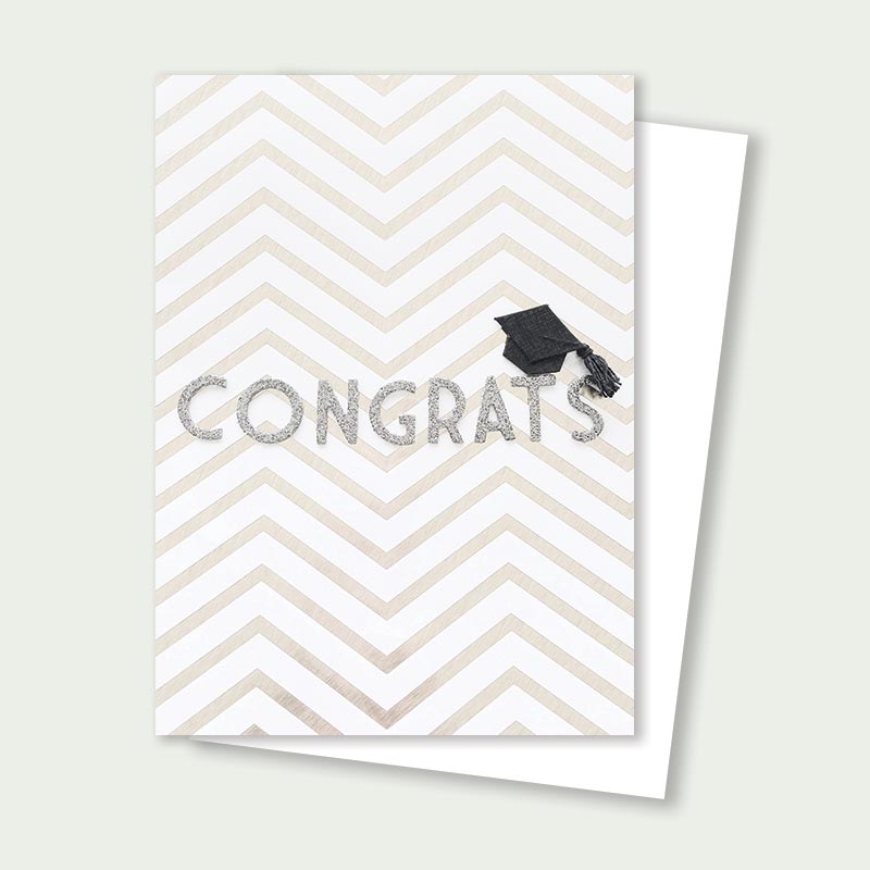 Congrats Chevron Card - Graduation