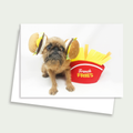 Sprout the Brussels Griffon - Hamburger and Fries